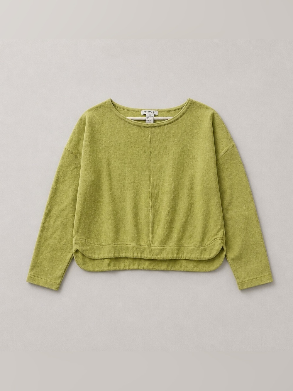 Orvis Girls' Lime Green Crewneck Pullover Sweatshirt